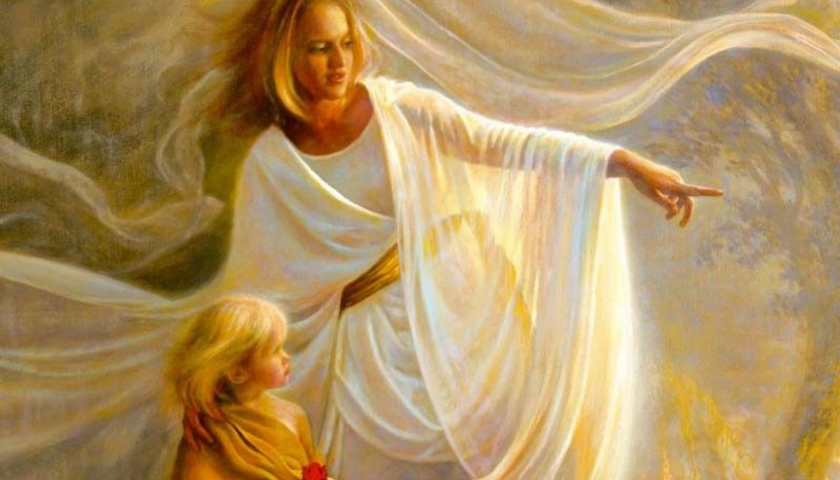 Uma mulher exercendo o ofício dos anjos.